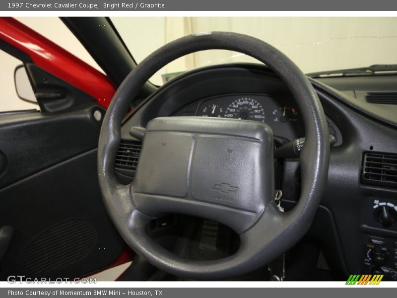 Bright Red / Graphite 1997 Chevrolet Cavalier Coupe