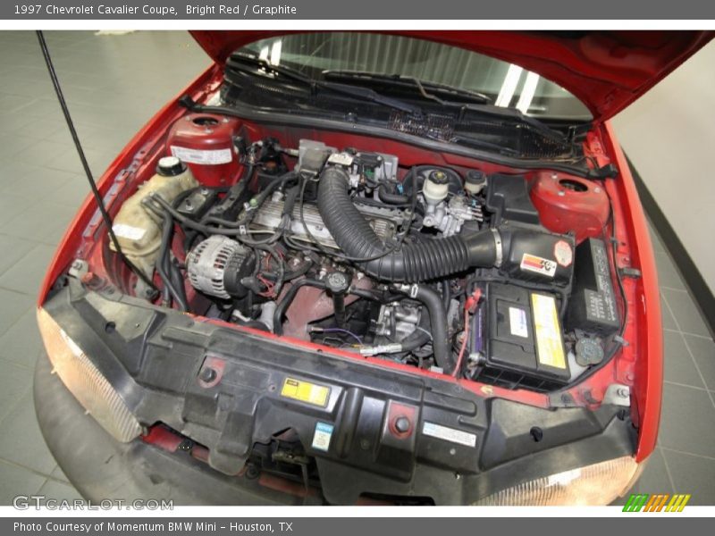Bright Red / Graphite 1997 Chevrolet Cavalier Coupe