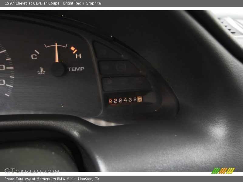 Bright Red / Graphite 1997 Chevrolet Cavalier Coupe