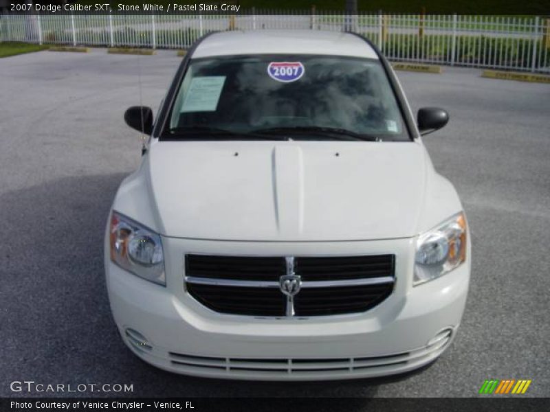 Stone White / Pastel Slate Gray 2007 Dodge Caliber SXT