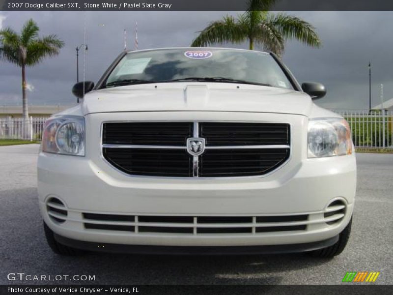 Stone White / Pastel Slate Gray 2007 Dodge Caliber SXT