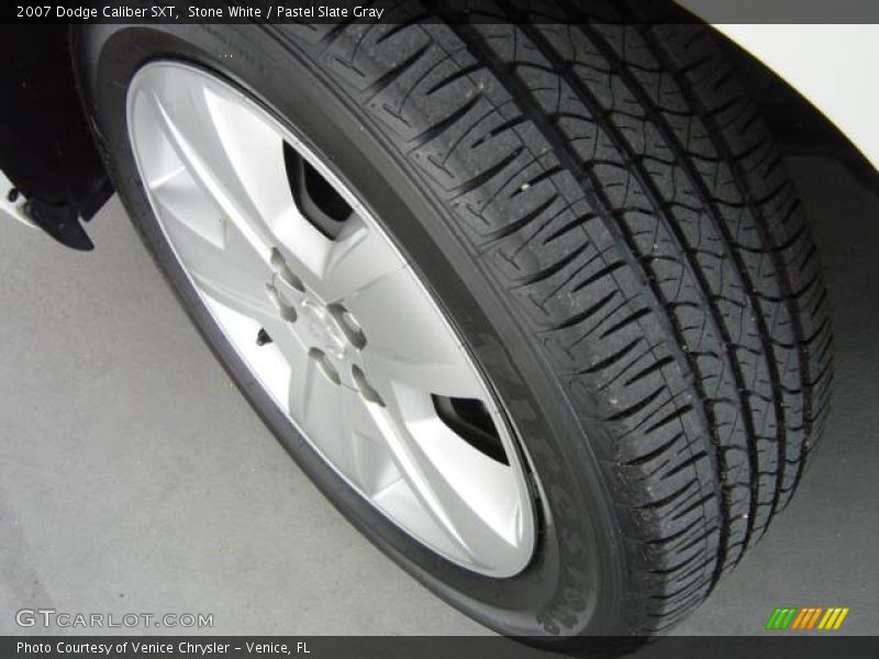 Stone White / Pastel Slate Gray 2007 Dodge Caliber SXT