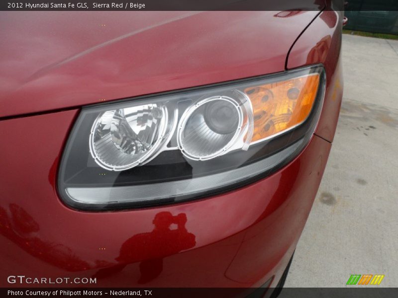 Sierra Red / Beige 2012 Hyundai Santa Fe GLS