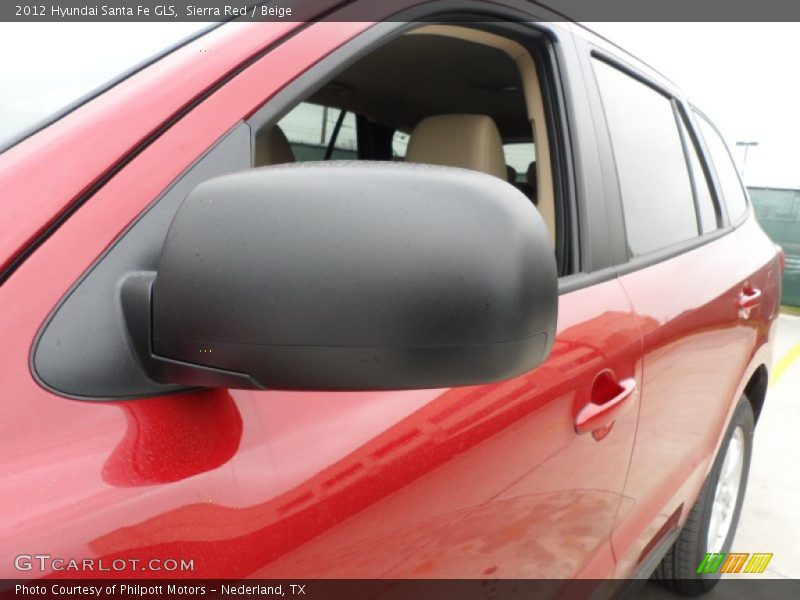 Sierra Red / Beige 2012 Hyundai Santa Fe GLS