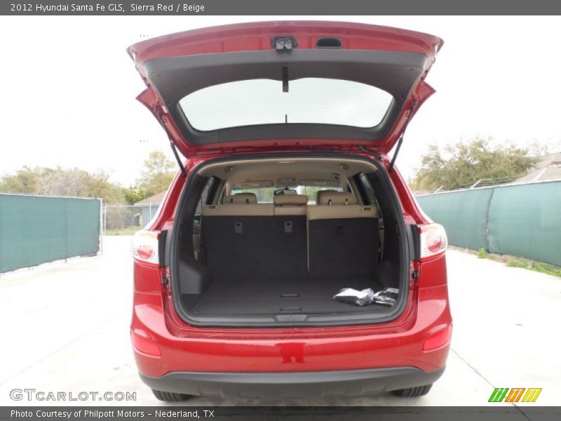 Sierra Red / Beige 2012 Hyundai Santa Fe GLS