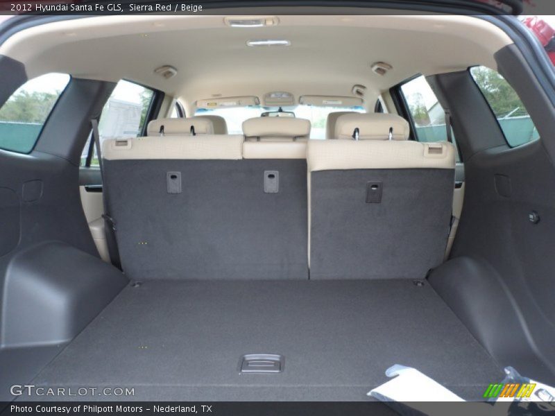 Sierra Red / Beige 2012 Hyundai Santa Fe GLS