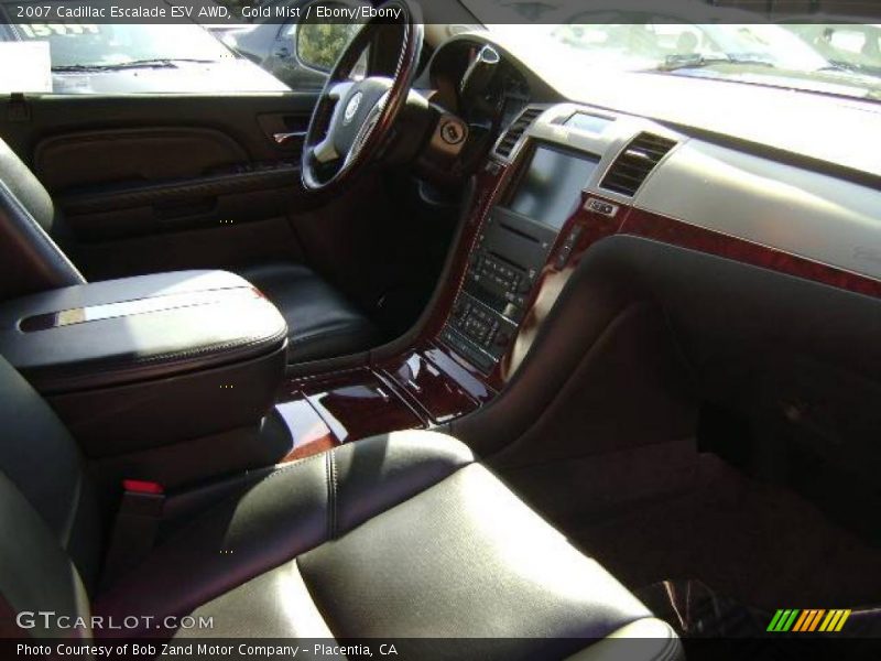 Gold Mist / Ebony/Ebony 2007 Cadillac Escalade ESV AWD
