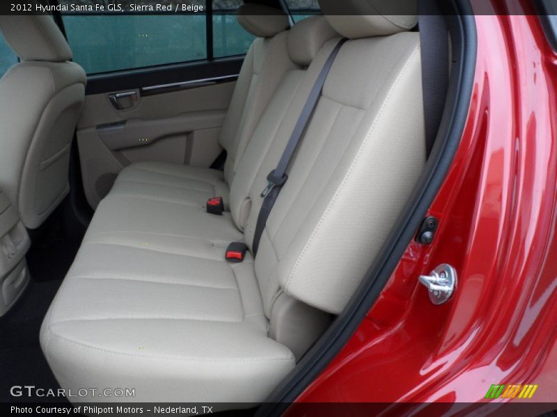 Sierra Red / Beige 2012 Hyundai Santa Fe GLS
