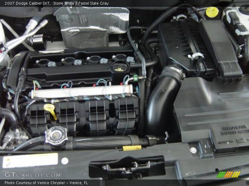 Stone White / Pastel Slate Gray 2007 Dodge Caliber SXT