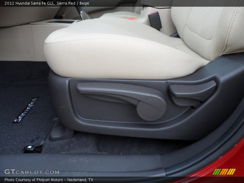 Sierra Red / Beige 2012 Hyundai Santa Fe GLS