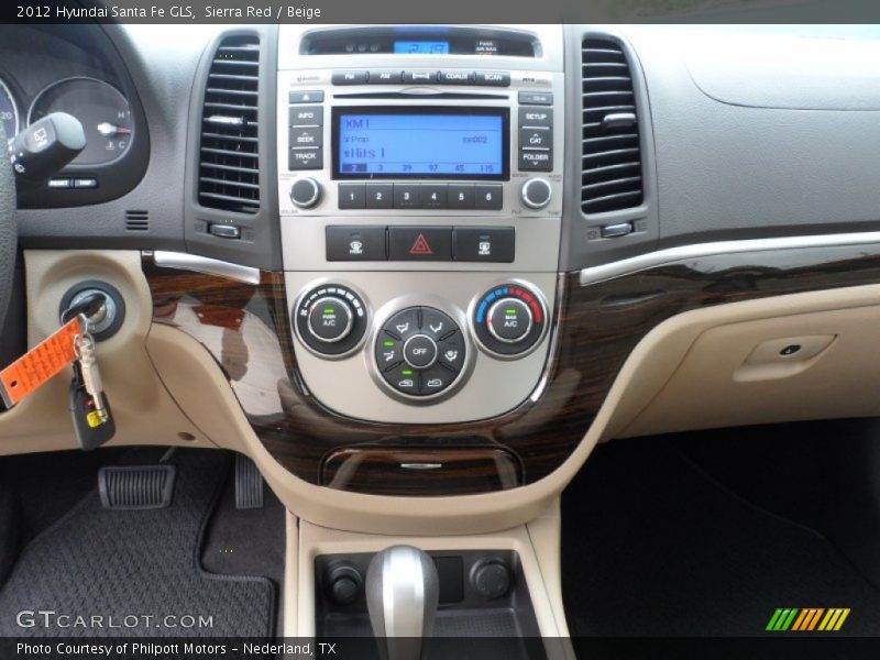 Sierra Red / Beige 2012 Hyundai Santa Fe GLS