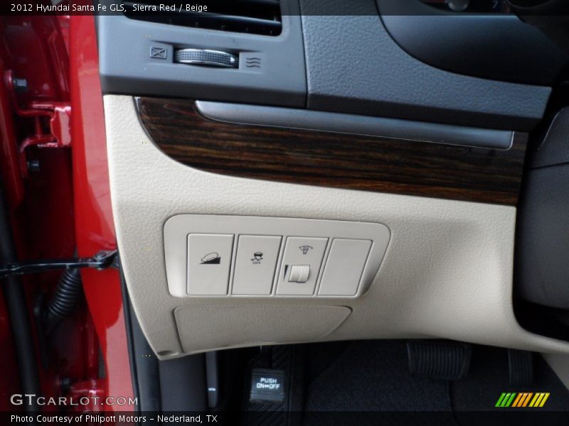 Sierra Red / Beige 2012 Hyundai Santa Fe GLS
