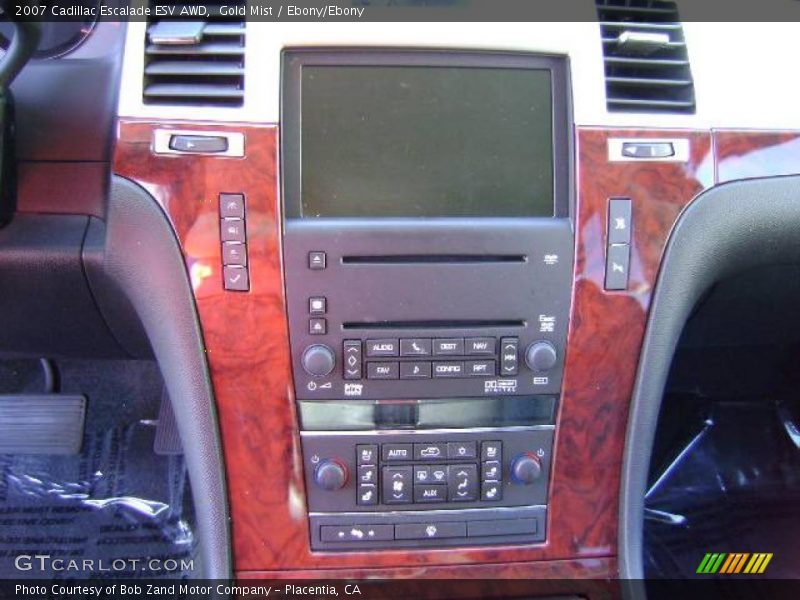 Gold Mist / Ebony/Ebony 2007 Cadillac Escalade ESV AWD