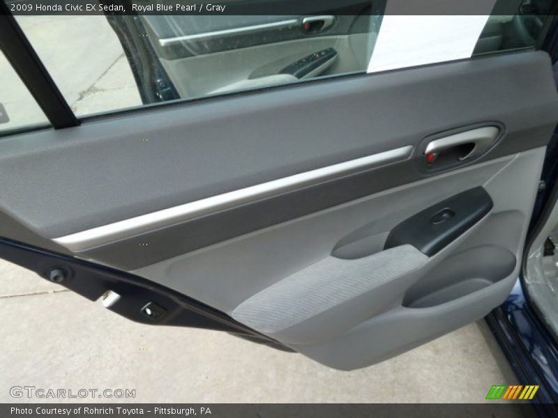 Royal Blue Pearl / Gray 2009 Honda Civic EX Sedan