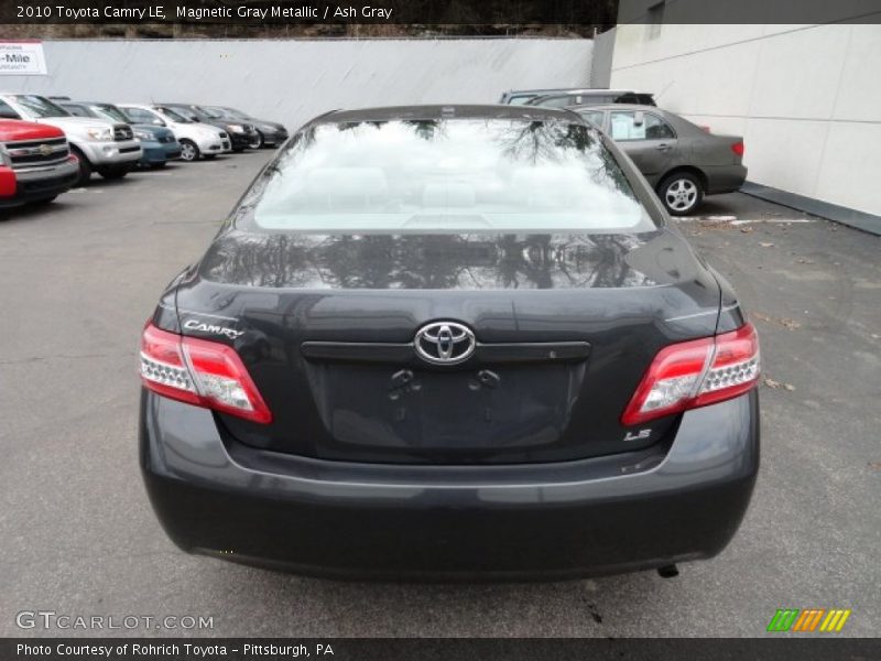 Magnetic Gray Metallic / Ash Gray 2010 Toyota Camry LE