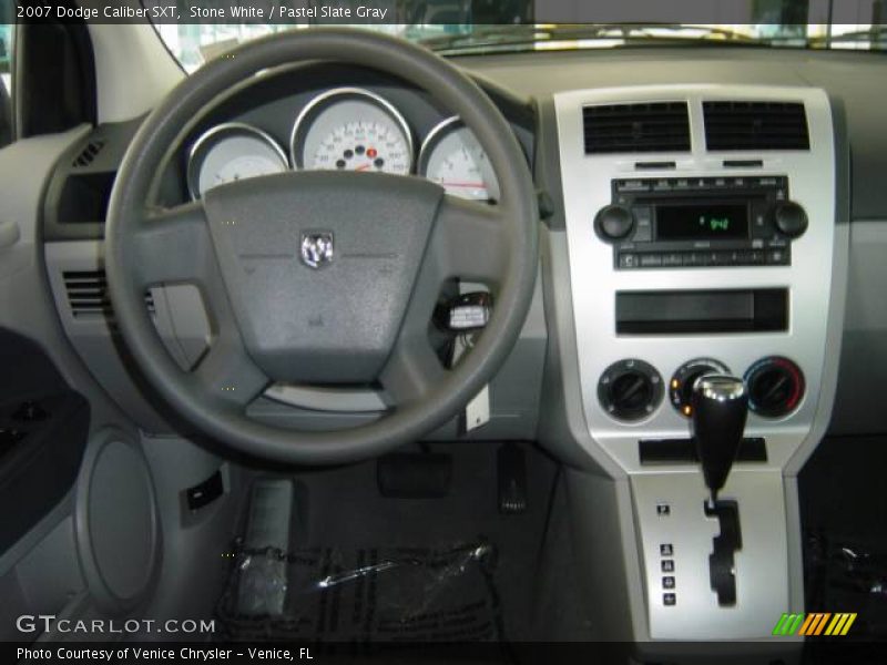 Stone White / Pastel Slate Gray 2007 Dodge Caliber SXT