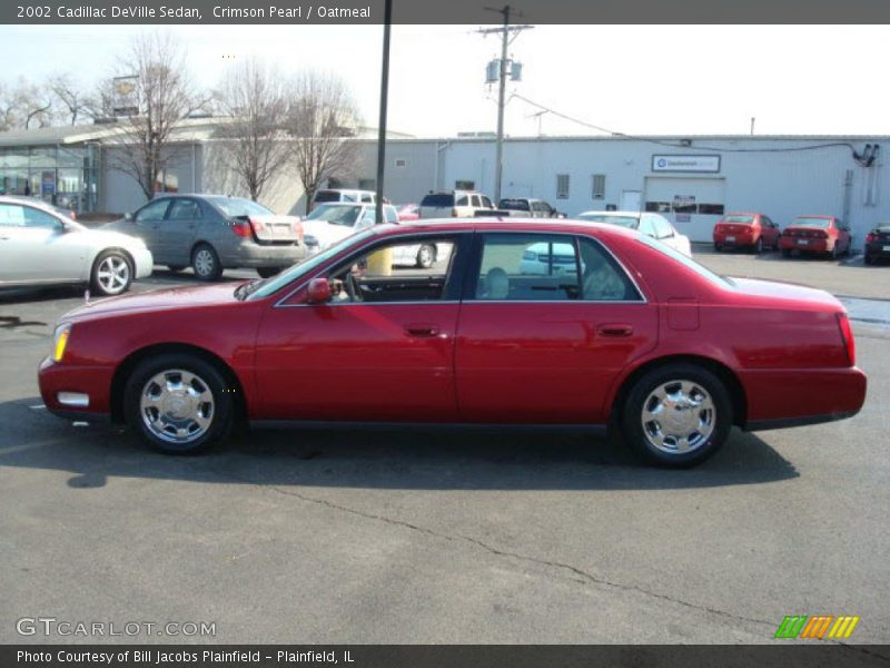 Crimson Pearl / Oatmeal 2002 Cadillac DeVille Sedan