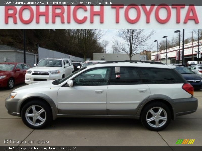 Satin White Pearl / Off Black 2005 Subaru Outback 2.5XT Limited Wagon