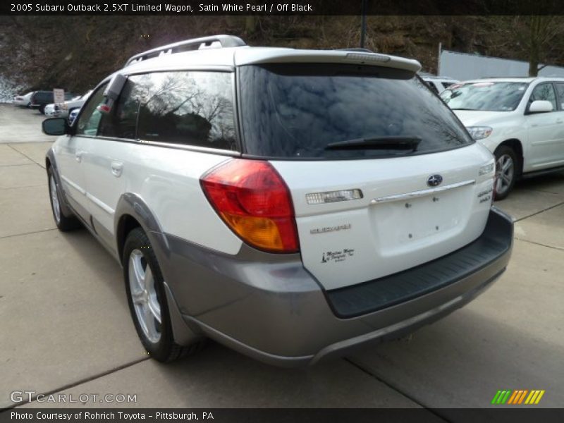 Satin White Pearl / Off Black 2005 Subaru Outback 2.5XT Limited Wagon