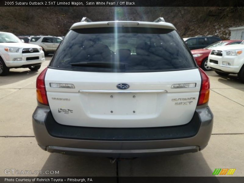 Satin White Pearl / Off Black 2005 Subaru Outback 2.5XT Limited Wagon