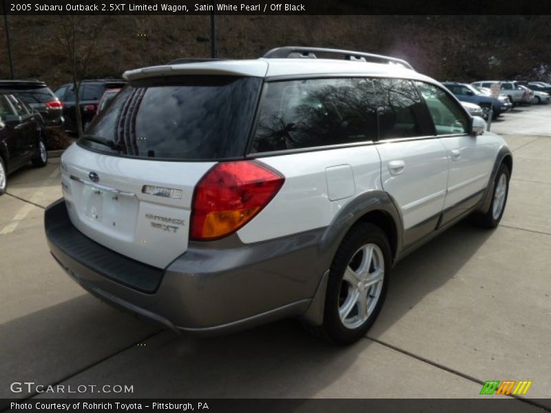 Satin White Pearl / Off Black 2005 Subaru Outback 2.5XT Limited Wagon
