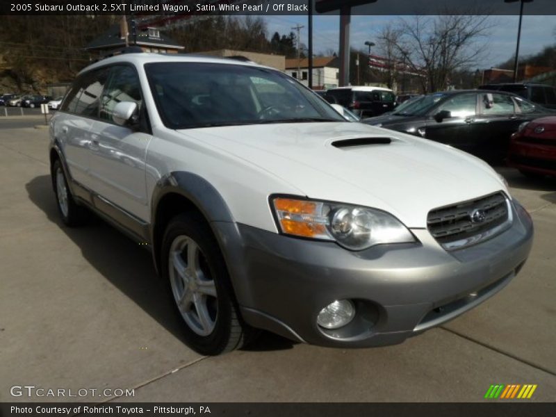 Satin White Pearl / Off Black 2005 Subaru Outback 2.5XT Limited Wagon