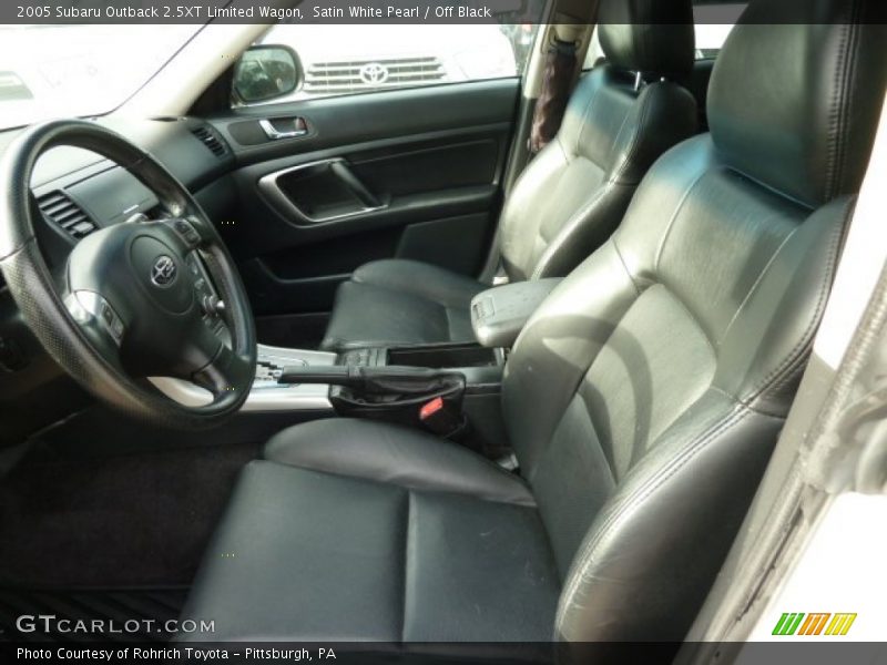 Satin White Pearl / Off Black 2005 Subaru Outback 2.5XT Limited Wagon