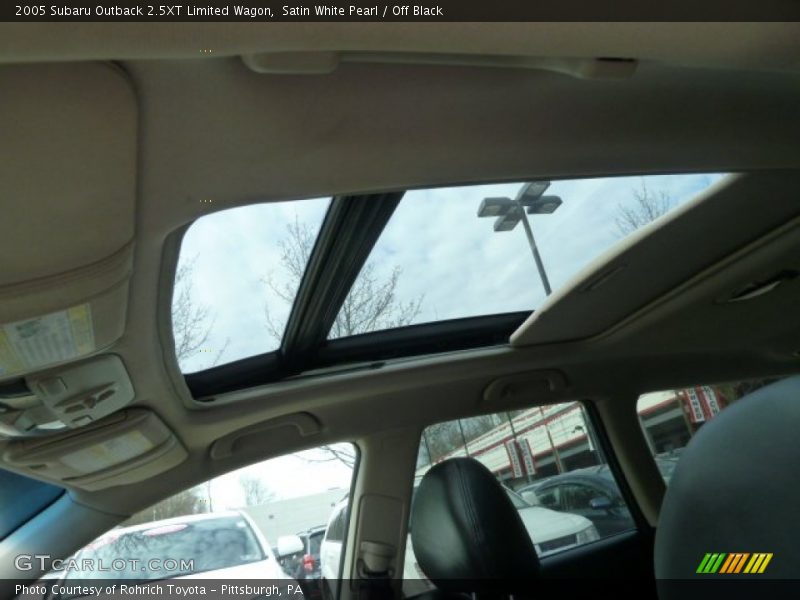 Satin White Pearl / Off Black 2005 Subaru Outback 2.5XT Limited Wagon