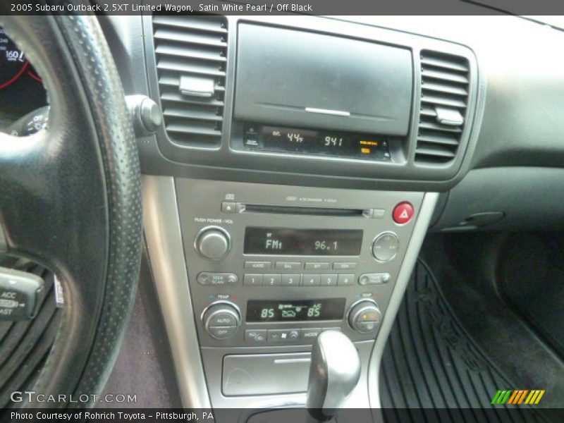 Satin White Pearl / Off Black 2005 Subaru Outback 2.5XT Limited Wagon