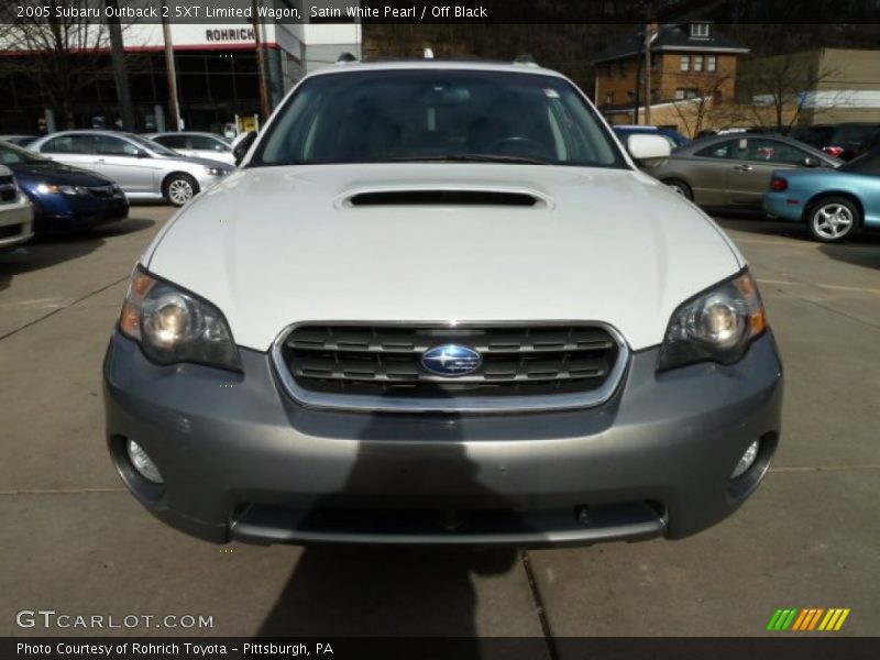 Satin White Pearl / Off Black 2005 Subaru Outback 2.5XT Limited Wagon