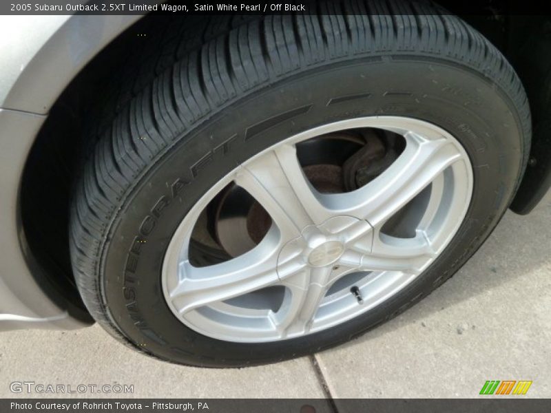 Satin White Pearl / Off Black 2005 Subaru Outback 2.5XT Limited Wagon