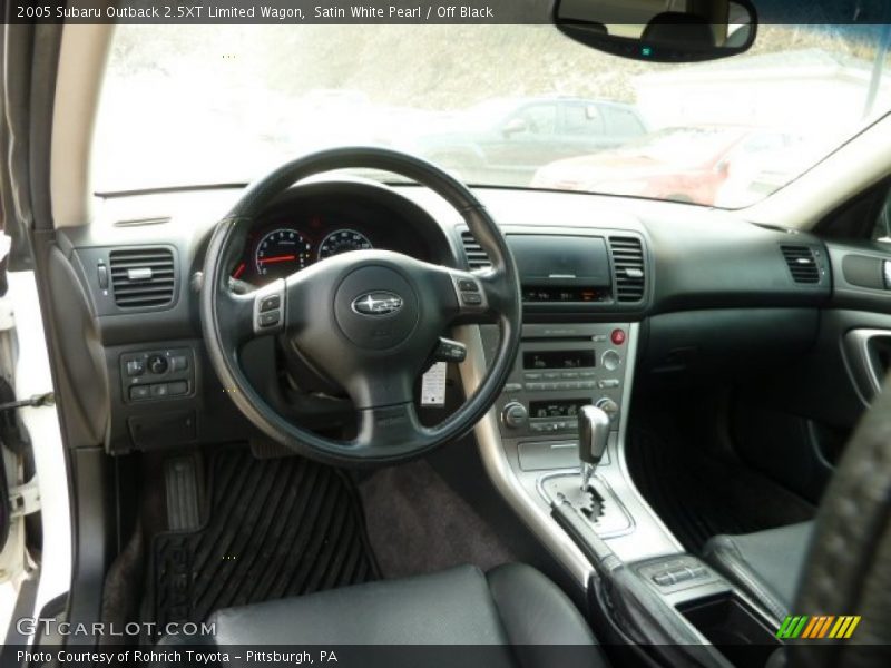 Satin White Pearl / Off Black 2005 Subaru Outback 2.5XT Limited Wagon