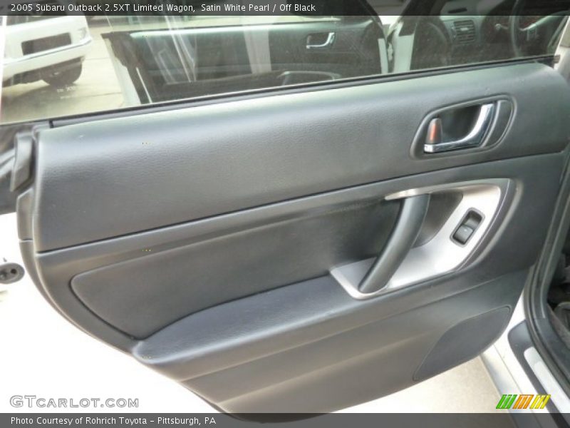 Satin White Pearl / Off Black 2005 Subaru Outback 2.5XT Limited Wagon