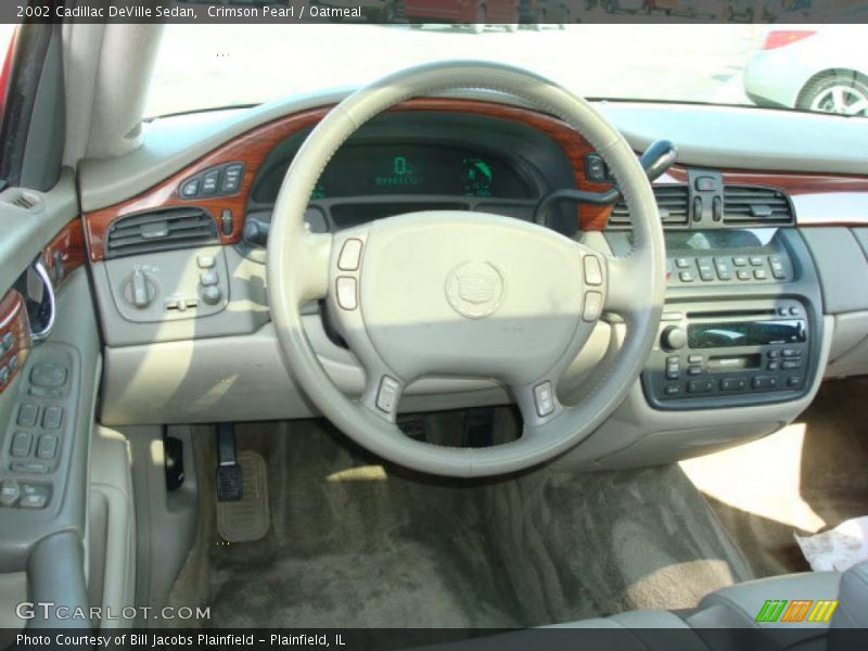 Crimson Pearl / Oatmeal 2002 Cadillac DeVille Sedan