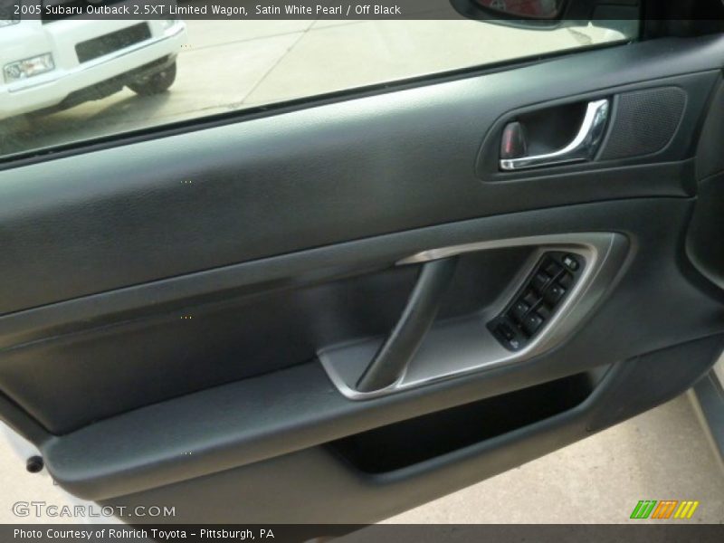Satin White Pearl / Off Black 2005 Subaru Outback 2.5XT Limited Wagon
