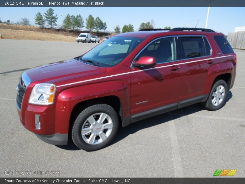 Merlot Jewel Metallic / Jet Black 2012 GMC Terrain SLT