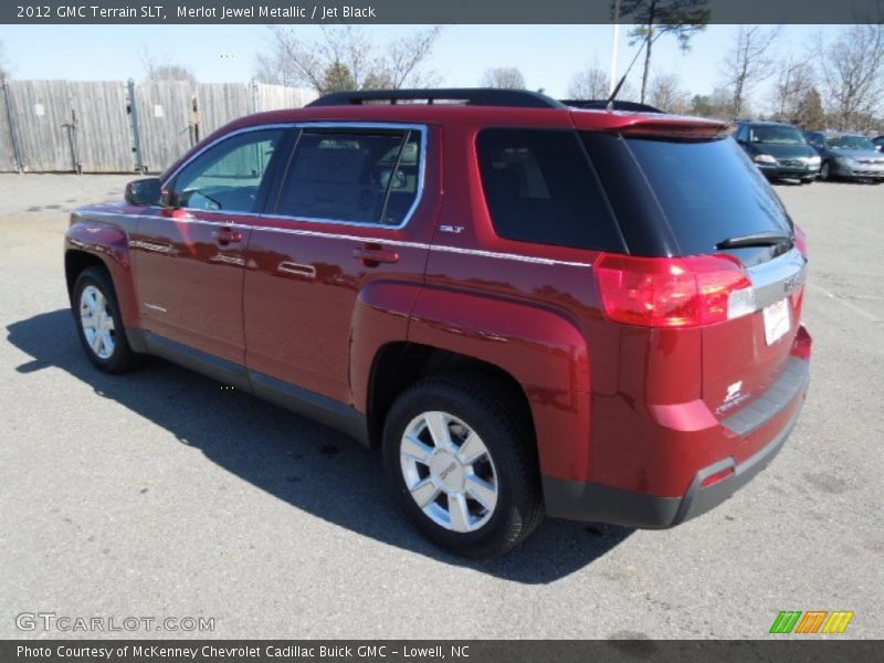 Merlot Jewel Metallic / Jet Black 2012 GMC Terrain SLT