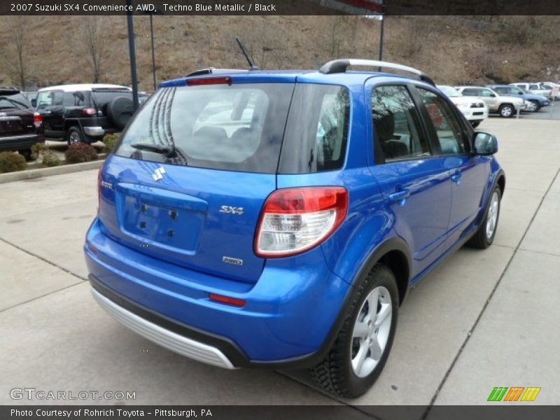 Techno Blue Metallic / Black 2007 Suzuki SX4 Convenience AWD