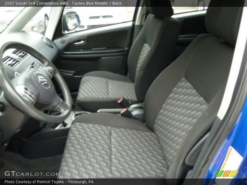 Techno Blue Metallic / Black 2007 Suzuki SX4 Convenience AWD