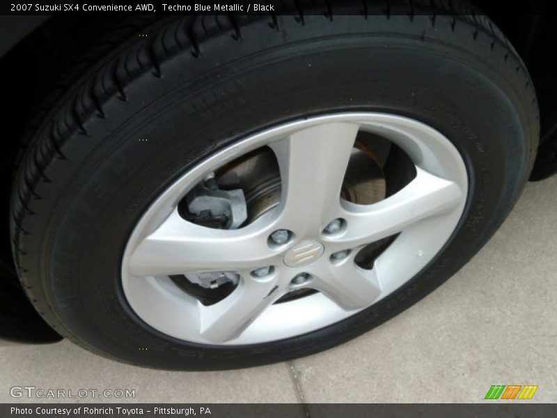 Techno Blue Metallic / Black 2007 Suzuki SX4 Convenience AWD