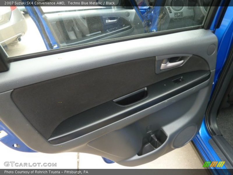 Techno Blue Metallic / Black 2007 Suzuki SX4 Convenience AWD