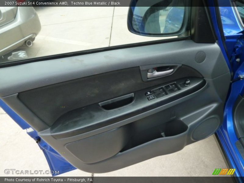 Techno Blue Metallic / Black 2007 Suzuki SX4 Convenience AWD