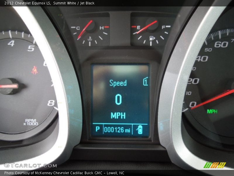 Summit White / Jet Black 2012 Chevrolet Equinox LS
