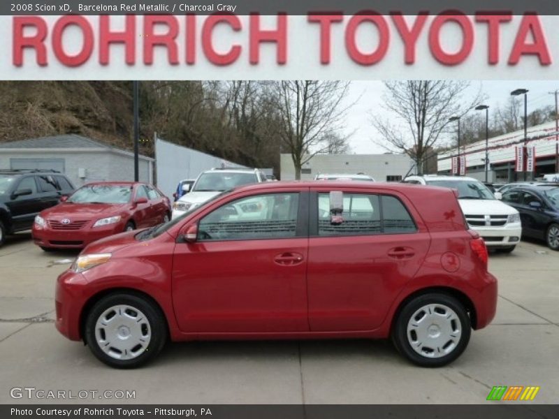 Barcelona Red Metallic / Charcoal Gray 2008 Scion xD