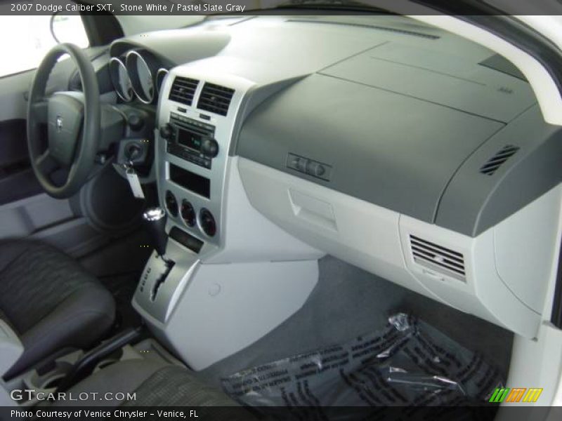 Stone White / Pastel Slate Gray 2007 Dodge Caliber SXT