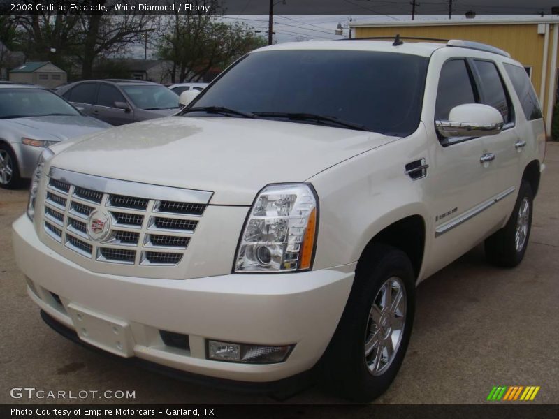 White Diamond / Ebony 2008 Cadillac Escalade