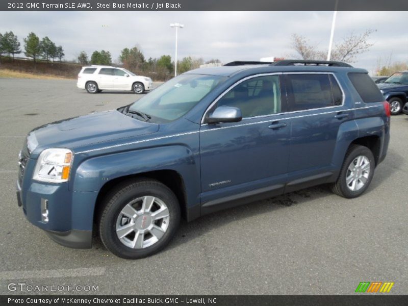 Steel Blue Metallic / Jet Black 2012 GMC Terrain SLE AWD