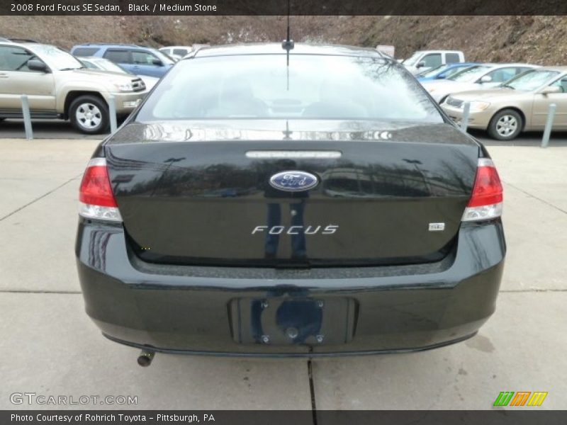 Black / Medium Stone 2008 Ford Focus SE Sedan