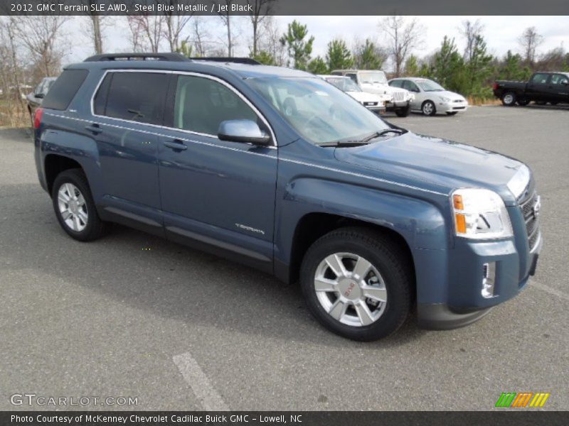 Steel Blue Metallic / Jet Black 2012 GMC Terrain SLE AWD