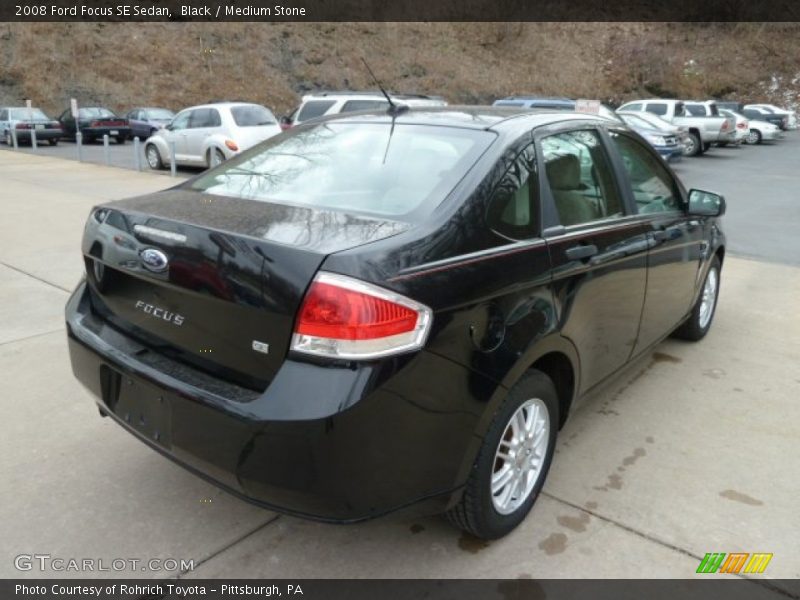 Black / Medium Stone 2008 Ford Focus SE Sedan